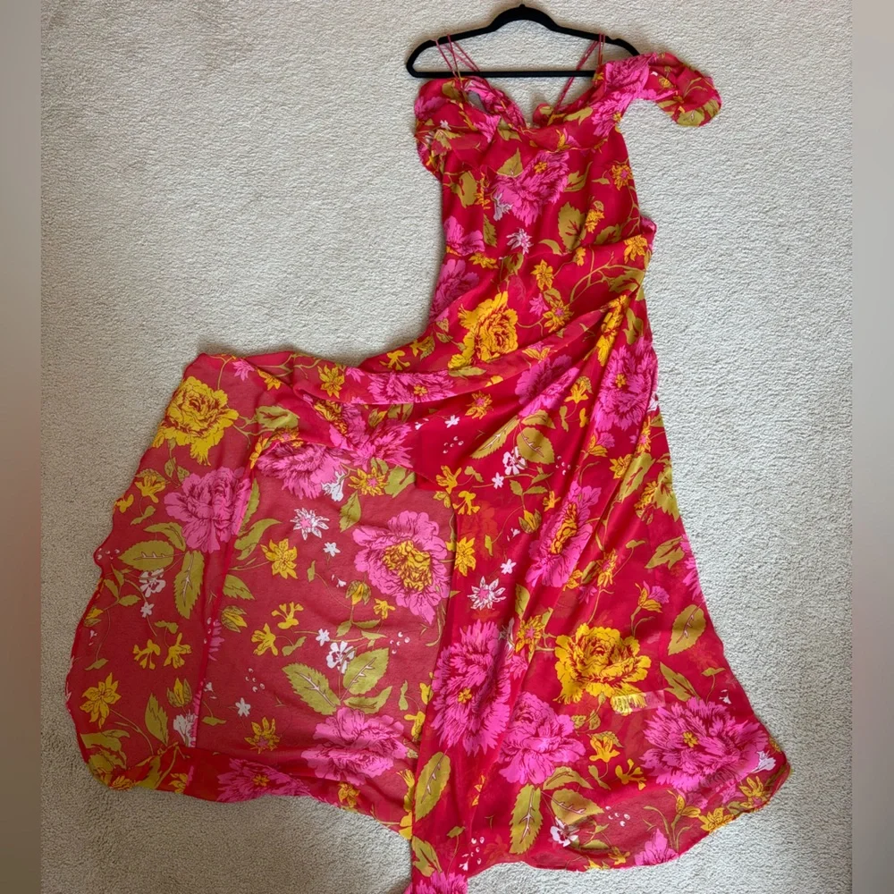 ASOS Floral Ruffle Maxi Dress - Picture 5 of 6